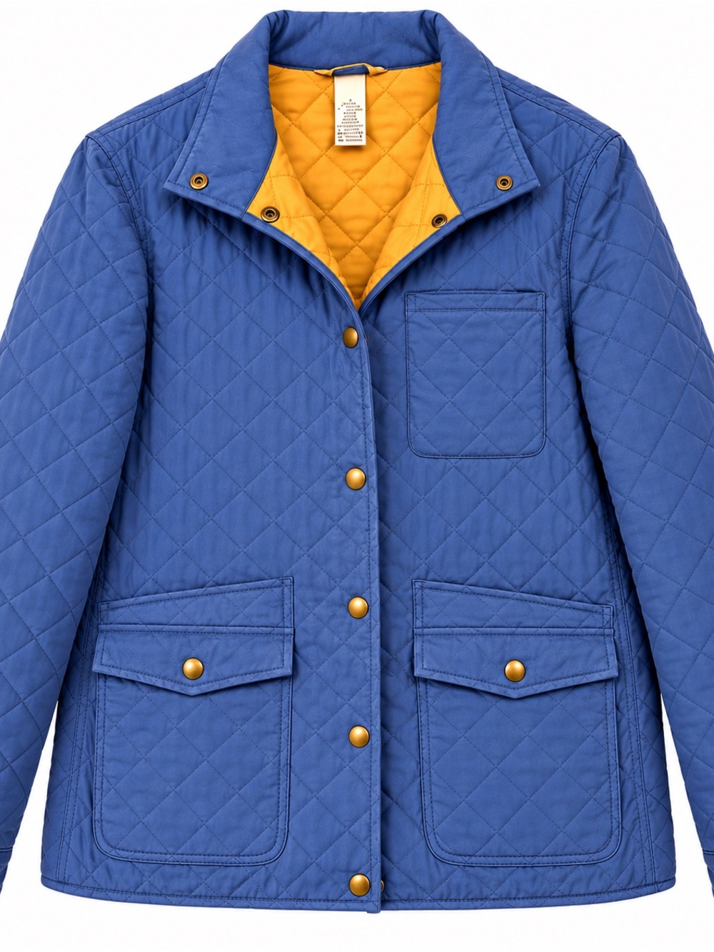 Duluth Trading Co Blue Quilted Barn Jacket L Cottagecore Utility Workwear
